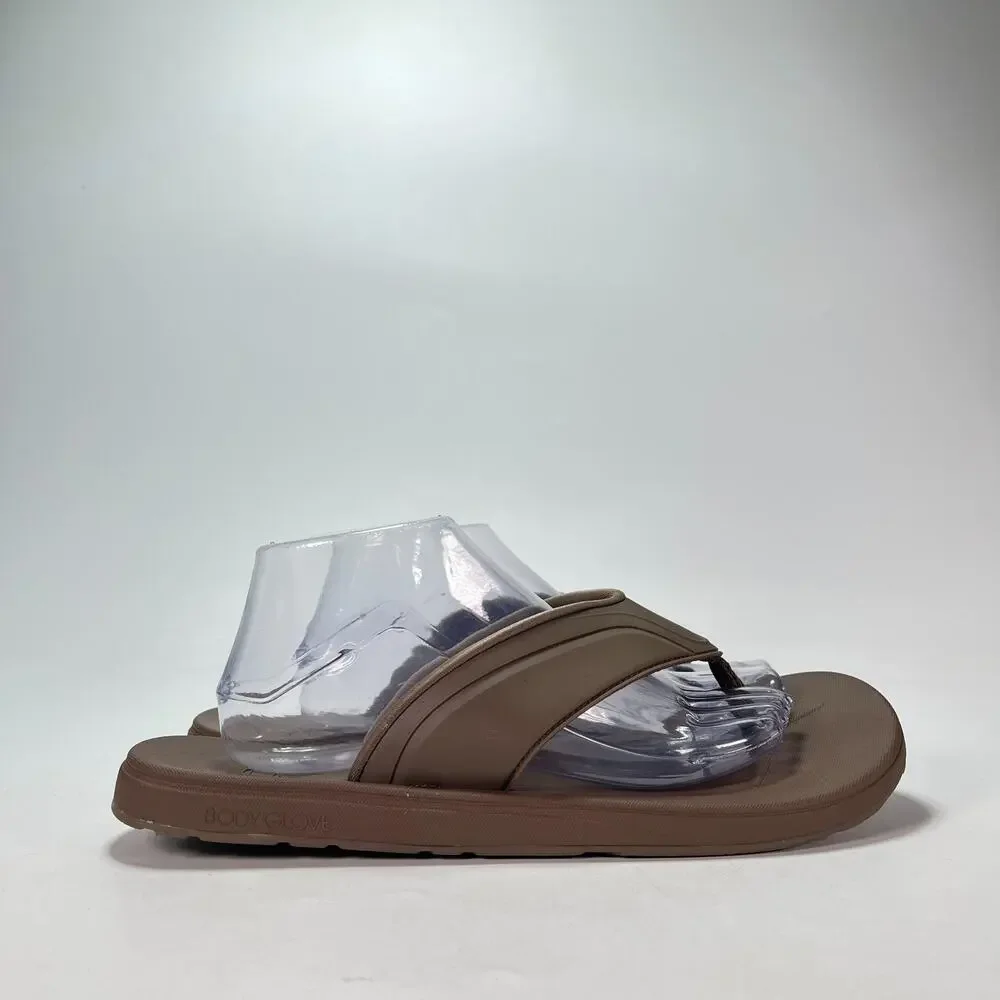 Body Glove Brown Cushioned Comfort Thong Flip Flop Sandals 1967238 Men's Size 10